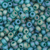 11/0 Preciosa Seed Beads Transparent Teal AB Matte #34962